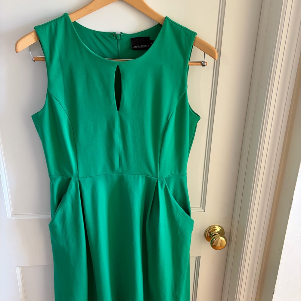Cynthia Rowley Vibrant Green Midi Dress